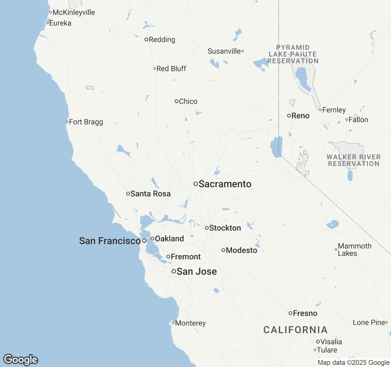 Map of Sacramento